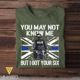 Personalized UK Police You May Not Know Me But I Got Your Six Tshirt Printed QTHQ2312