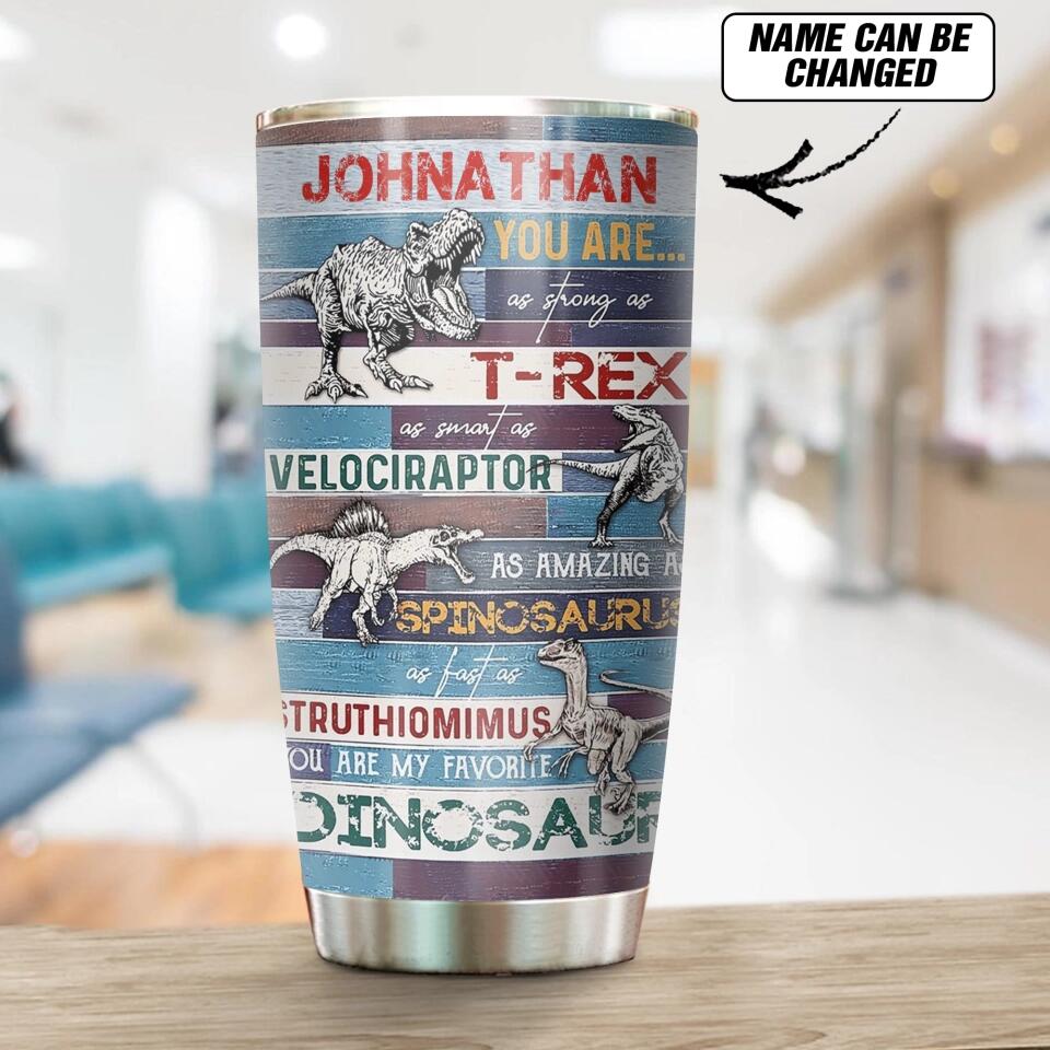Personalized Dinosaurs Tumbler Printed QTDT2712