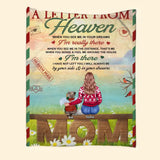 Personalized A Letter From Heaven When You See Us In Your Dreams We're Really There Cat Mom Quilt Blanket Printed PNHQ2812