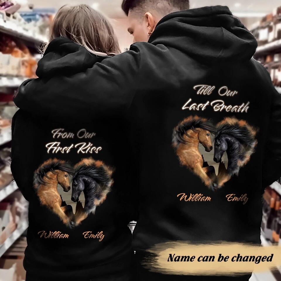 Personalized Couple From Our First Kiss Hoodie Printed 22DEC-DT28