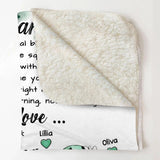 Personalized  Grandma Love From Grandkids Kid Nam Hippie Quilt Blanket Printed 22DEC-HQ29