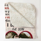 Personalized When You Need A Hug Hold This Blanket Tight, I Have Filled It With Wishes, Hope, Love And Light Couple Quilt Blanket Printed PNHY3012