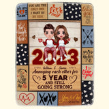 Personalized Couple You And Me We Got This Quilt Blanket Printed PNHQ0401