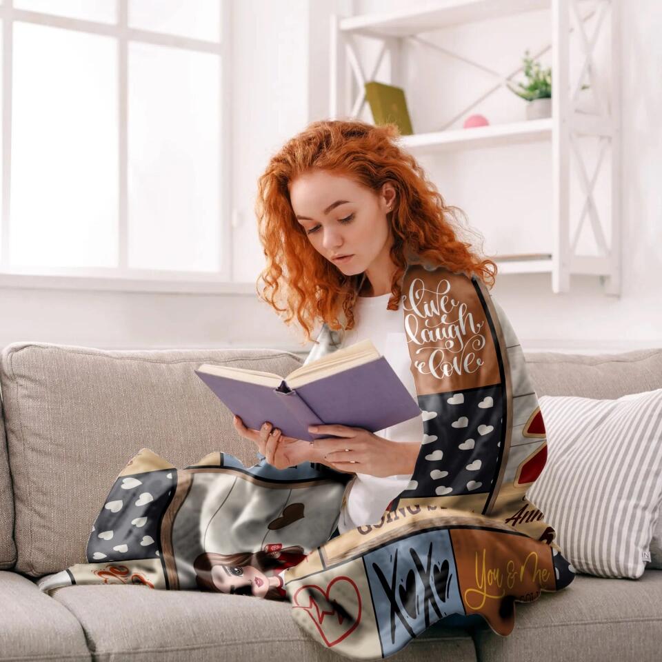 Personalized Couple You And Me We Got This Quilt Blanket Printed PNHQ0401