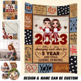 Personalized Couple You And Me We Got This Quilt Blanket Printed PNHQ0401