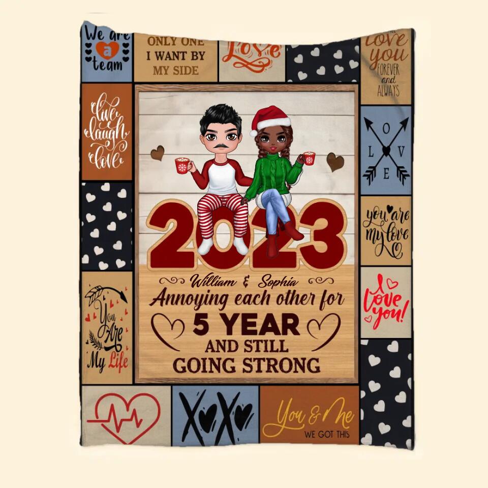 Personalized Couple You And Me We Got This Quilt Blanket Printed PNHQ0401