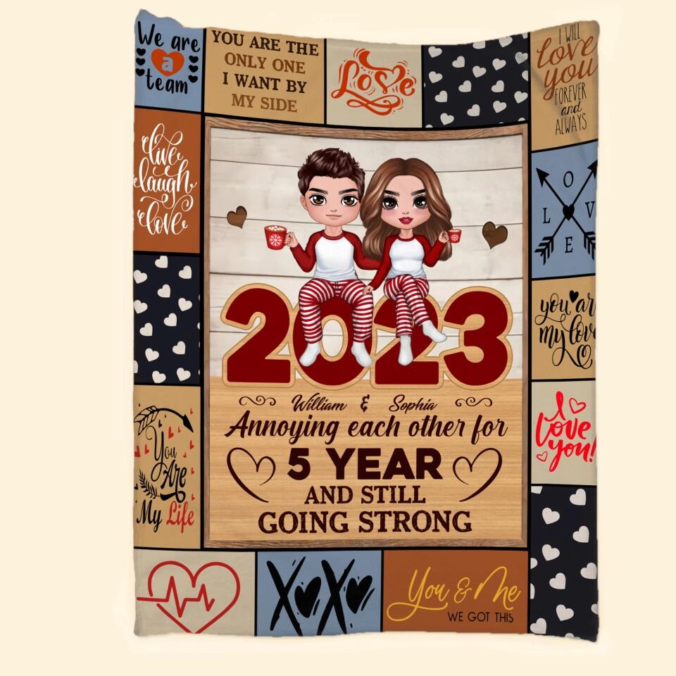 Personalized Couple You And Me We Got This Quilt Blanket Printed PNHQ0401