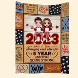 Personalized Couple You And Me We Got This Quilt Blanket Printed PNHQ0401