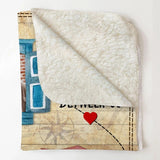 Personalized You're Worth Every Mile Between Us Distance By Miles But Not By Heart Couple Quilt Blanket Printed PNDT0401