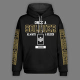Personalized Once A Soldier Always A Soldier Canadian Veteran/Soldier Rank Camo Hoodie Printed QTHQ0401