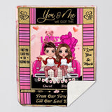 Personalized You & Me We Got This From Our First Kiss Till Our Last Breath Couple Quilt Blanket Printed PNDT0401