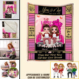 Personalized You & Me We Got This From Our First Kiss Till Our Last Breath Couple Quilt Blanket Printed PNDT0401