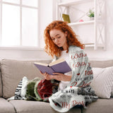 Personalized My Great Life Partner Happy Valentines Day Couple Gift Quilt Blanket Printed PNHY0601