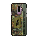 Personalized German Soldier/ Veteran Once A Soldier Always A Soldier Camo Phonecase 3D Printed QTDT1001