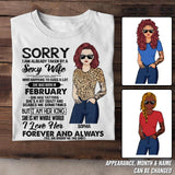 Personalized Taken By A February Sexy Wife  Tshirt Printed PNDT1601