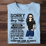 Personalized Taken By A February Sexy Wife  Tshirt Printed PNDT1601