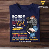 Personalized Taken By An August Sexy And Crazy Girl Tshirt Printed PNDT1601