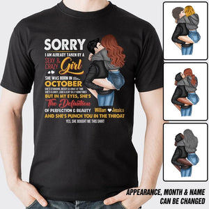 Personalized Taken By An October Sexy And Crazy Girl Tshirt Printed PNDT1601