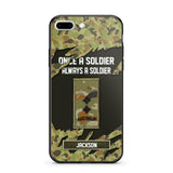 Personalized Australian Soldier/ Veteran Once A Soldier Always A Soldier Phonecase 3D Printed QTHQ1701