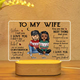 Personalized To my Wife Couple Husband Led Lamp Printed QTVD180123