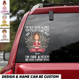 Personalized I'm Not Sugar Spice And Everything Nice I'm Sage Hood And Wish A Mufuka Would Yoga Lovers  Decal Printed 23JAN-HQ30