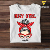 Personalized May Girl Printed Tshirt 23JAN-HQ30