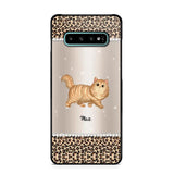 Personalized Leopard Skin Cat Phonecase Printed 23JAN-VD30