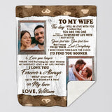 Personalized To My Wife The Day I Fell In Love With You I Realized That You Are The One Couple Quilt Blanket Printed PNHQ2901