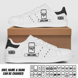 Personalized British Soldier/ Veteran Rank Low Top Shoes 23FEB-DT02