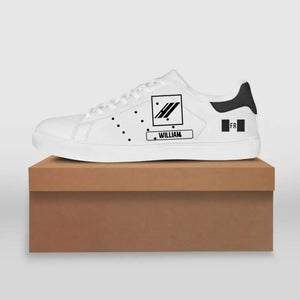 Personalized French Soldier/ Veteran Rank Low Top Shoes 23FEB-DT02