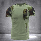Personalized Irish Solider/ Veteran One A Soldier Always A Soldier  Camo With Name and Rank Hoodie Or Tshirt 3D Printed QTDT0602