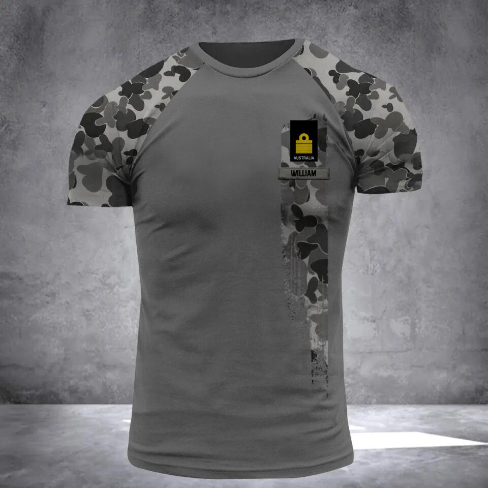 Personalized Australian Solider/ Veteran I Served My Country What Did You Do Name and Rank Camo Hoodie 3D Printed 23FEB-DT06