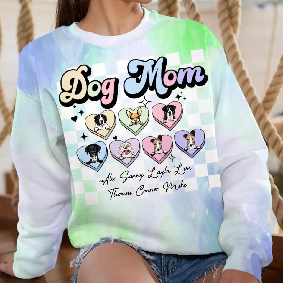 Personalized Dog Mom 3D Printed Sweatshirt PNHQ0702
