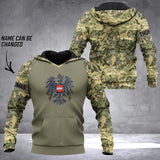 Personalized Austrian Soldier/ Veteran Camo Hoodie 3D Printed QTDT0902