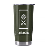 Personalized I Am Irish Veteran I Am Who I Am Rank Tumbler Printed QTHQ1302