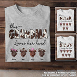Personalized This Grandma Loves Her Herd Tshirt Printed QTDT1402
