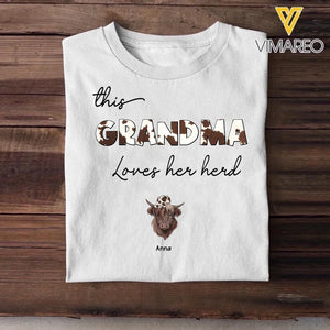 Personalized This Grandma Loves Her Herd Tshirt Printed QTDT1402