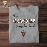 Personalized This Grandma Loves Her Herd Tshirt Printed QTDT1402
