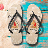 Personalized Dog Mom Dog Lovers Gift Flip Flops Printed PNHQ0103