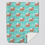 Personalized Upload Your Mother Photo Like Mother Like Daughter Quilt Blanket Printed PNHQ0603