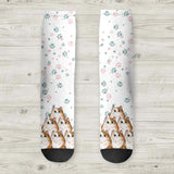 Personalized Cats Lovers Paw Crew Socks Printed PNHQ0903