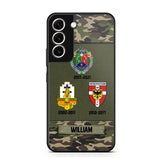 Personalized French Soldier/ Veteran Logo Camo Phonecase Printed 23MAR-DT08