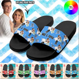 Personalized Upload Your Couple Image Wedding Slide Sandal Printed PNDT0803