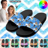 Personalized Upload Your Couple Image Wedding Slide Sandal Printed PNDT0803