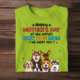 Personalized Happy Mother's Day To The World's Best Dog Mom We Woof You T-shirt Printed 23MAR-HQ10