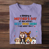 Personalized Happy Mother's Day To The World's Best Dog Mom We Woof You T-shirt Printed 23MAR-HQ10