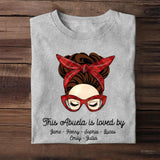 Personalized This Nana Is Loved By Kid's Name Tshirt Printed QTDT1403