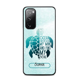 Personalized And Into The Ocean I Go To Lose My Mind And Find My Soul Turtle Phonecase Printed QTDT2003