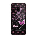 Personalized Butterflies Grandma Heart & Kid's Name Phonecase Printed QTDT1803