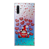 Personalized Grandma Nana Mom Aunt Kid Name Heart Hippie Silicon Phonecase QTDT2203